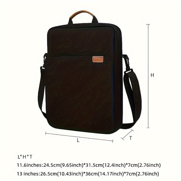 Novelbox Tablet Laptop Shoulder Bag, Protective Sleeve for 32.77cm for iPad Pro M1, 31.24cm-33.02cm Surface Pro 3/4/5/6/7/8/X, 2016-2020 MacBook Pro/Air, Polyester Fiber, Durable Lining, Easy Clean with Damp Cloth - Image 5