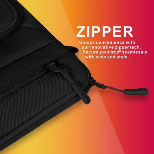 33.78-35.56 cm MacBook Air M3/M2 2024/2022, Pro 33.02cm M2, Air 34.54cm M3, Tab S8 Ultra 37.08cm, Lightweight Polyester Shoulder Bag with Strap, TSA-Compliant, Wipe Clean - Image 6