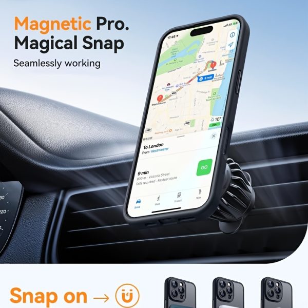 Luxury Magnetic Wireless Charge Phone Case for iPhone 16 15 14 13 12 11 Pro Max Plus Matte Translucent Hard PC Armor Shockproof Camera Lens Protection Cover - Image 6