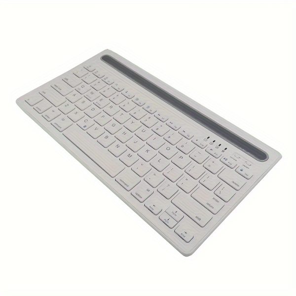 New Arrivals Hot! Wireless Keyboard, Ultra-thin Silent Multi-Device, Dual channel three systems, Dual device free switching. For iPad Phone Tablet Laptop Computer Android ios Windows. Stylish Portable Convenient Universal Multi-device Mini Wireless Keyboard. Rechargeable Keypad Universal Keyboard. Built-in Stand Slot.Office Games, Birthday & Holiday Gifts - Image 9