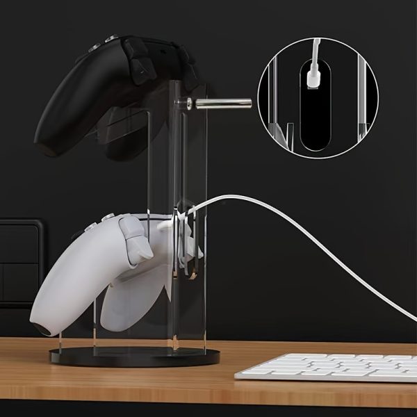 Acrylic Headphone Holder, Gamepad Display Stand, Wireless Display Stand, Blue Desktop Display Bracket Halloween Christmas Gifts - Image 7