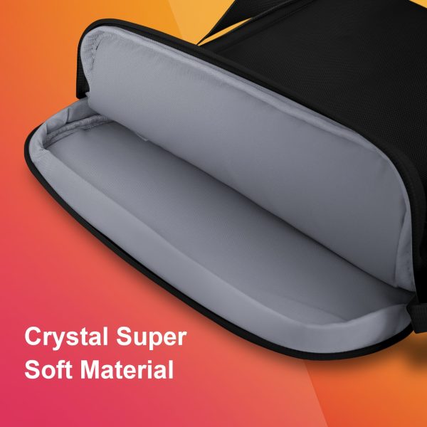 33.78-35.56 cm MacBook Air M3/M2 2024/2022, Pro 33.02cm M2, Air 34.54cm M3, Tab S8 Ultra 37.08cm, Lightweight Polyester Shoulder Bag with Strap, TSA-Compliant, Wipe Clean - Image 8