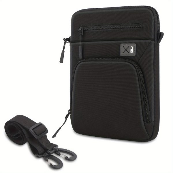 33.78-35.56 cm MacBook Air M3/M2 2024/2022, Pro 33.02cm M2, Air 34.54cm M3, Tab S8 Ultra 37.08cm, Lightweight Polyester Shoulder Bag with Strap, TSA-Compliant, Wipe Clean - Image 4