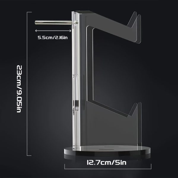 Acrylic Headphone Holder, Gamepad Display Stand, Wireless Display Stand, Blue Desktop Display Bracket Halloween Christmas Gifts - Image 4