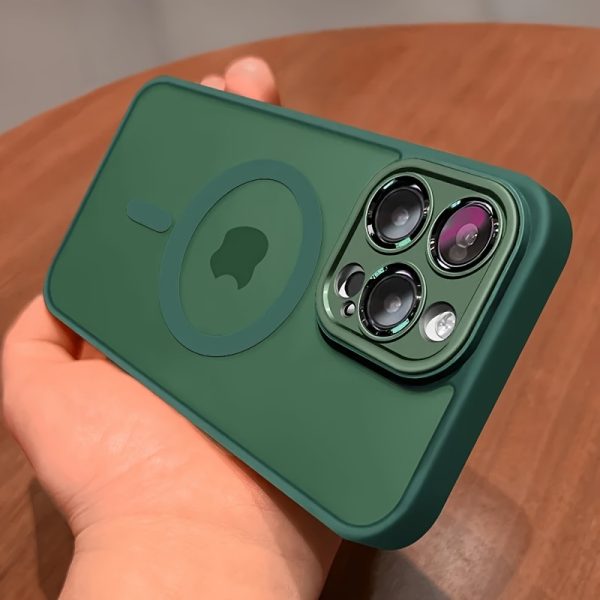 Luxury Magnetic Wireless Charge Phone Case for iPhone 16 15 14 13 12 11 Pro Max Plus Matte Translucent Hard PC Armor Shockproof Camera Lens Protection Cover - Image 9