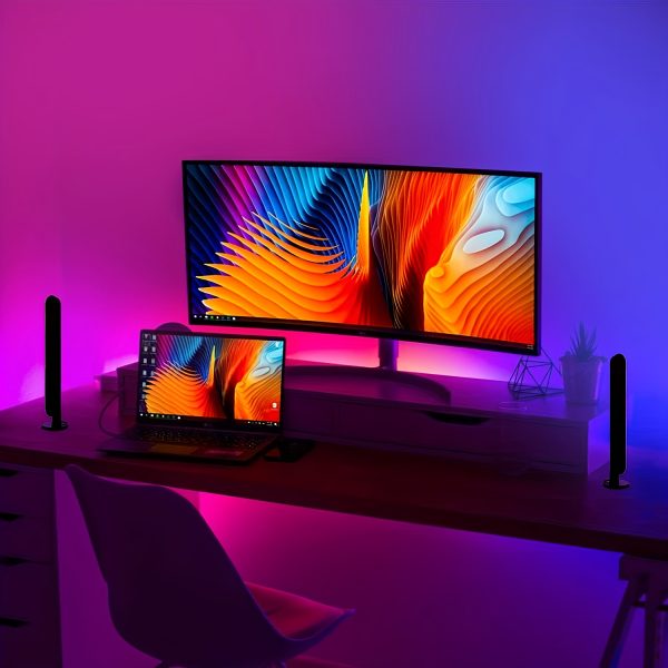 1/2 packs LED Strip Lights for Room, 24 Keys IR Remote Control Remote Control Smart RGB Strip Lights Gaming Lights, TV Ambient Backlight Sync with Music, RGB Desk Lamp for TV, PC, Room, Party Decoration - Image 3