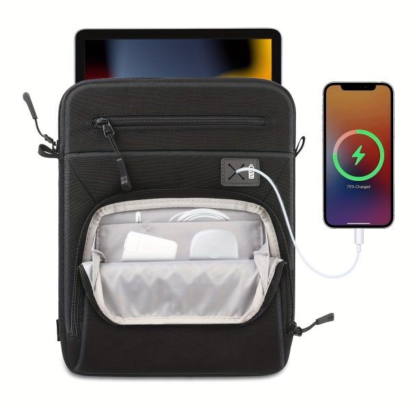 33.78-35.56 cm MacBook Air M3/M2 2024/2022, Pro 33.02cm M2, Air 34.54cm M3, Tab S8 Ultra 37.08cm, Lightweight Polyester Shoulder Bag with Strap, TSA-Compliant, Wipe Clean - Image 5