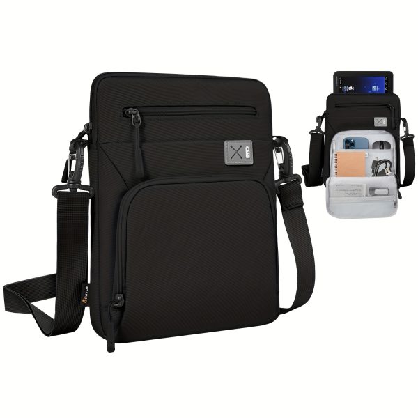 33.78-35.56 cm MacBook Air M3/M2 2024/2022, Pro 33.02cm M2, Air 34.54cm M3, Tab S8 Ultra 37.08cm, Lightweight Polyester Shoulder Bag with Strap, TSA-Compliant, Wipe Clean - Image 2
