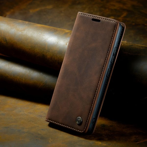 Business Style Retro Frosted Flip Cover High-end Texture Cute Faux Leather Mobile Phone Case for Men and Women Suitable for Samsung Galaxy S25ultra Galaxy S24ultra S23ultra GalaxyS22plus S25 S25plus S21FE Send Boyfriend Gift Girlfriend S24