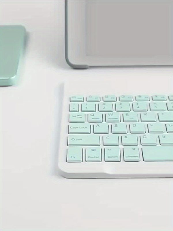 Portable Mini Wireless Keyboard and Mouse Combo, Ultra-Slim Design, Rechargeable Lithium-Polymer Battery, 550mAh, Compatible with Laptop, Desktop, PC, Tablet, iPad, Android, Macbook, Optical Movement Detection, Silent Click, Type-C Charging, No Fast Charging, 0.03-3W Power Range - Image 11