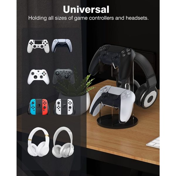 Acrylic Headphone Holder, Gamepad Display Stand, Wireless Display Stand, Blue Desktop Display Bracket Halloween Christmas Gifts - Image 6